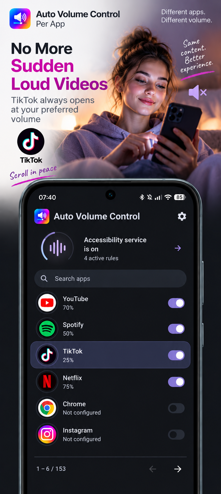 Auto Volume Control: Per App screenshot 4