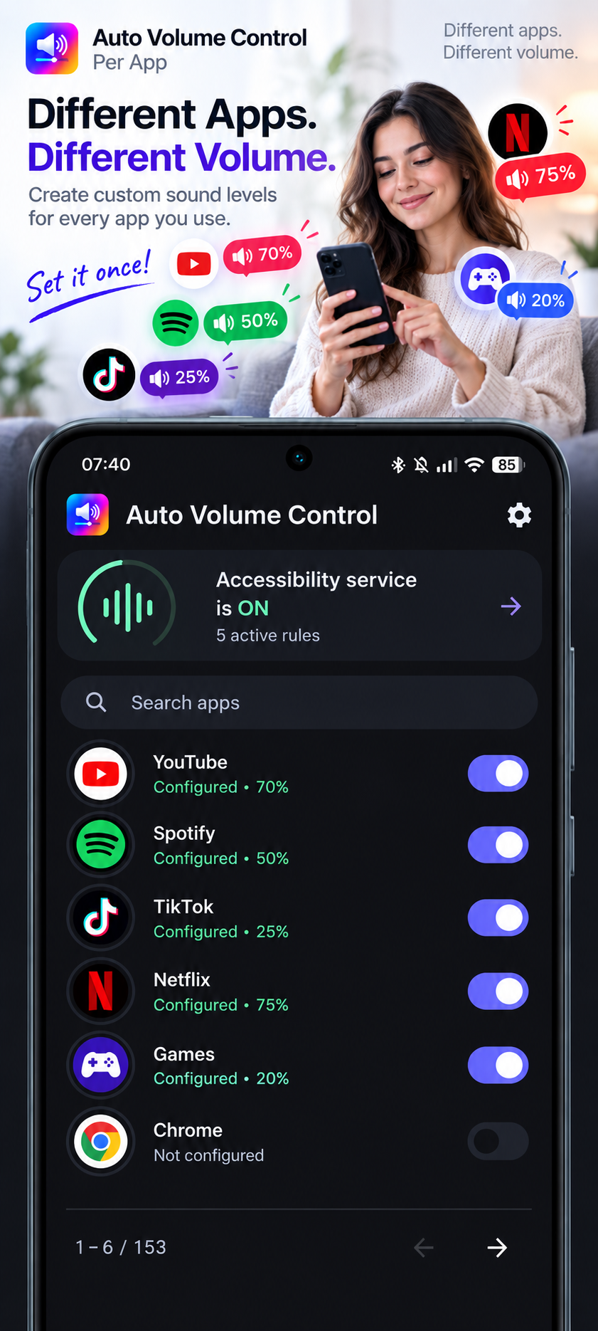 Auto Volume Control: Per App screenshot 6