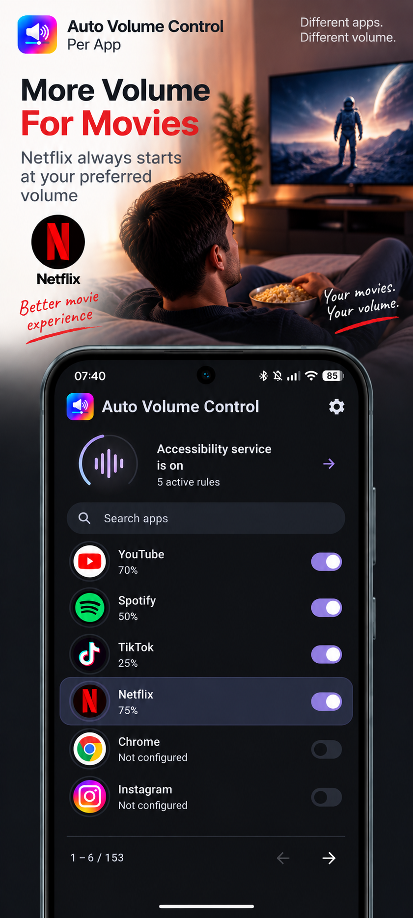 Auto Volume Control: Per App screenshot 7