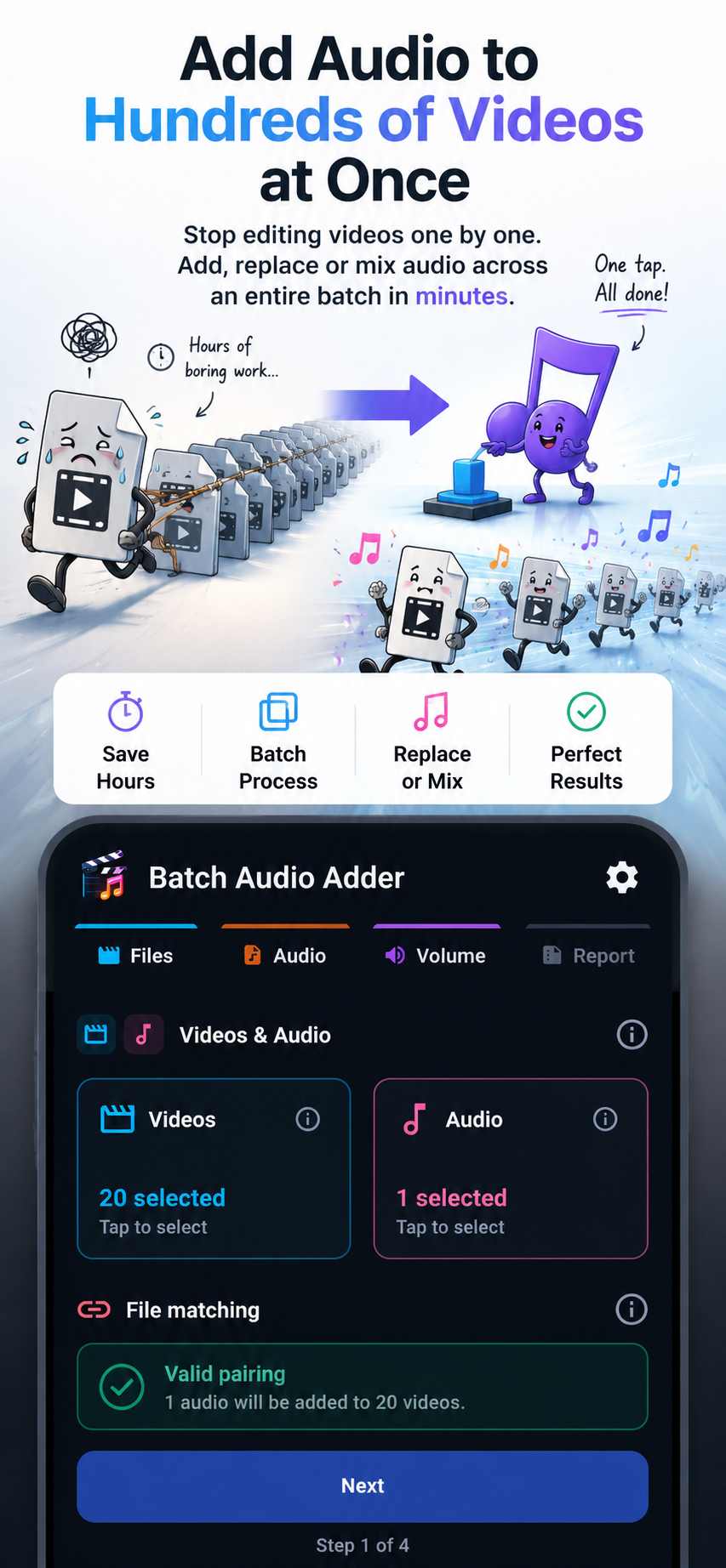 Batch Audio Adder のスクリーンショット 1