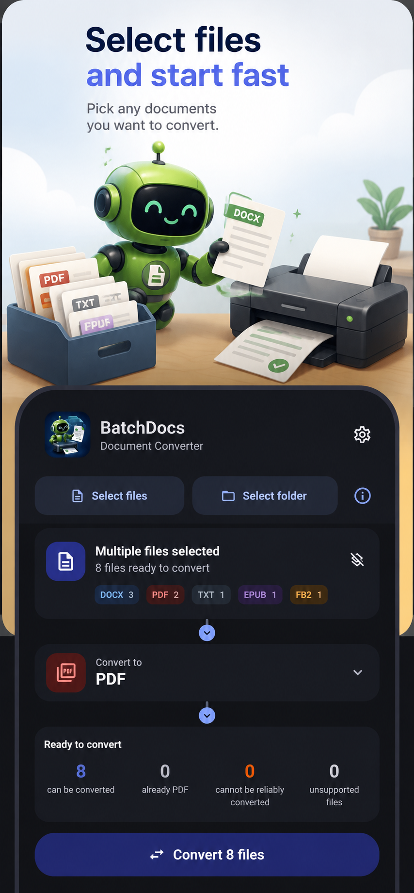 لقطة BatchDocs رقم 2
