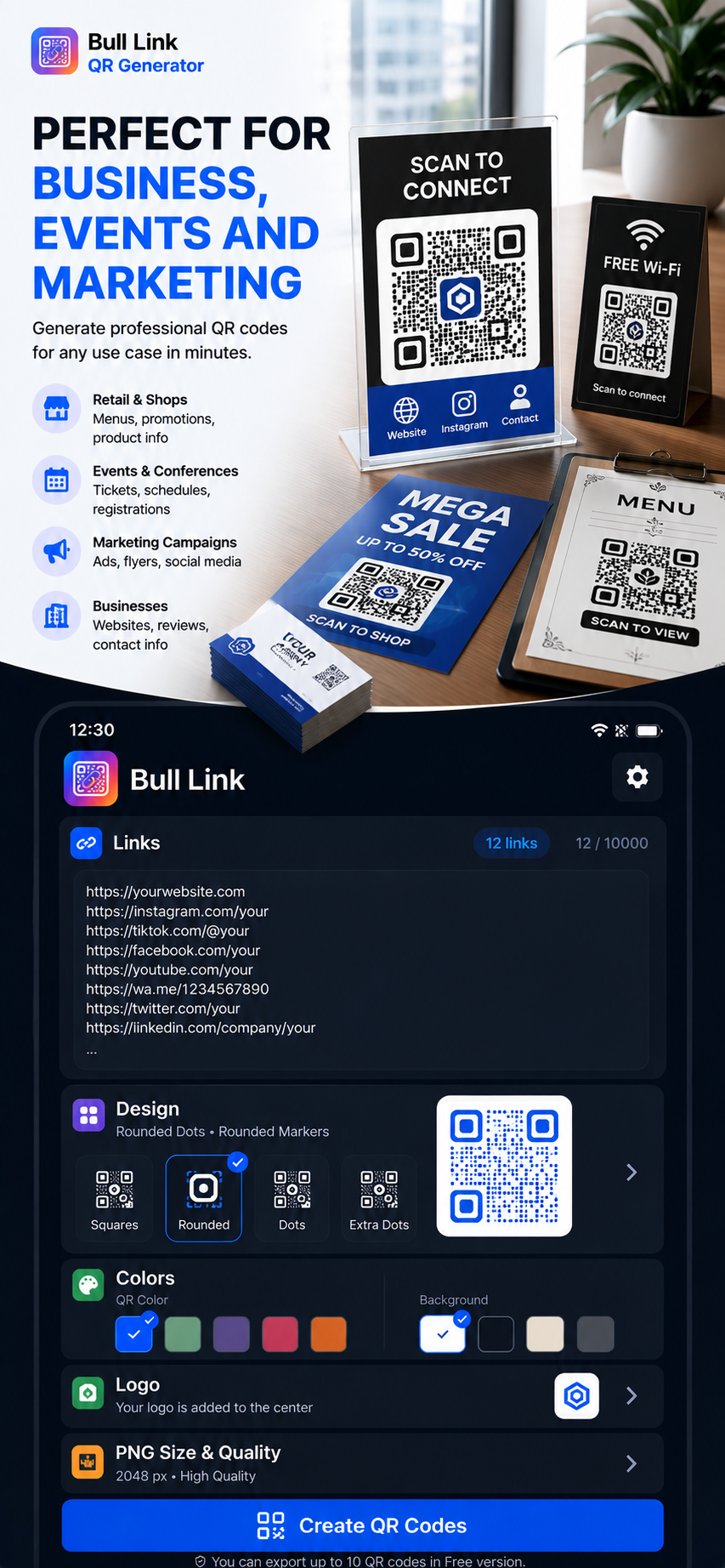 Bulk Link QR Generator screenshot 5