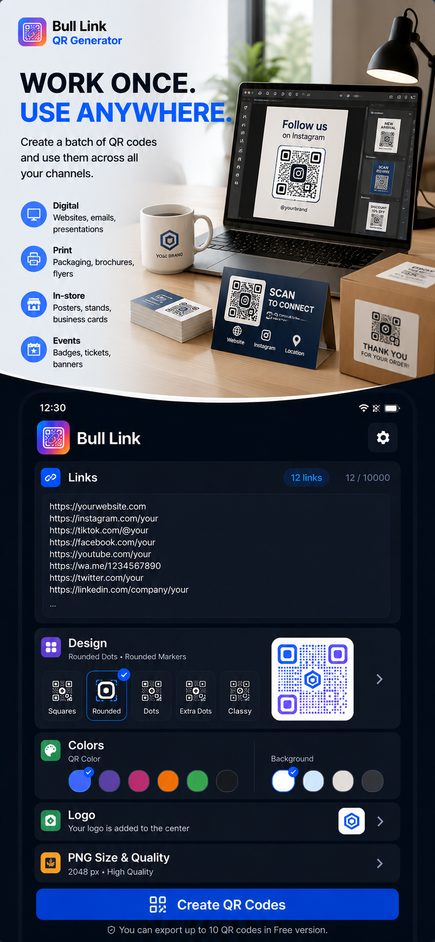 Bulk Link QR Generator screenshot 6