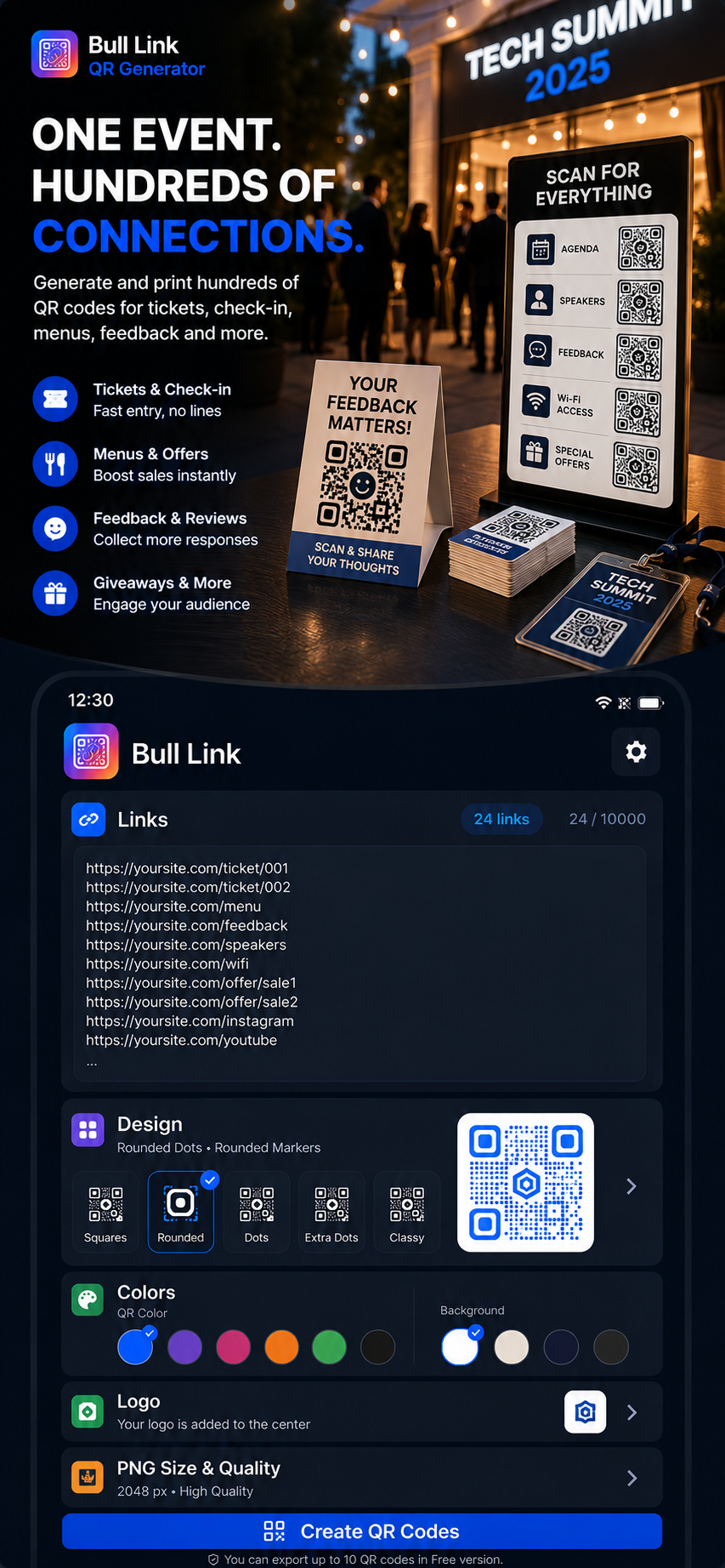 Bulk Link QR Generator screenshot 7
