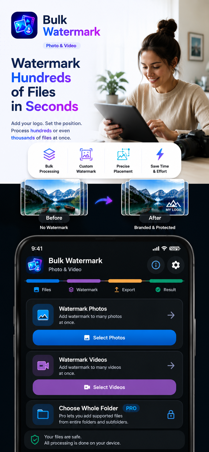 Bulk Watermark Adder screenshot 1