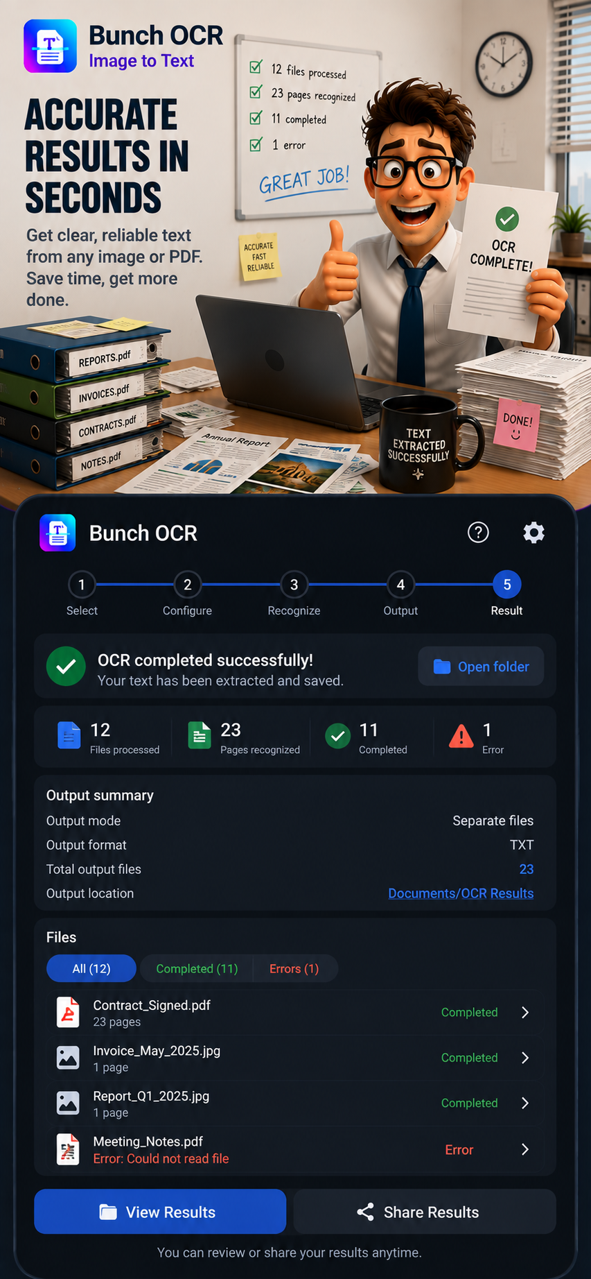 Bunch OCR screenshot 5