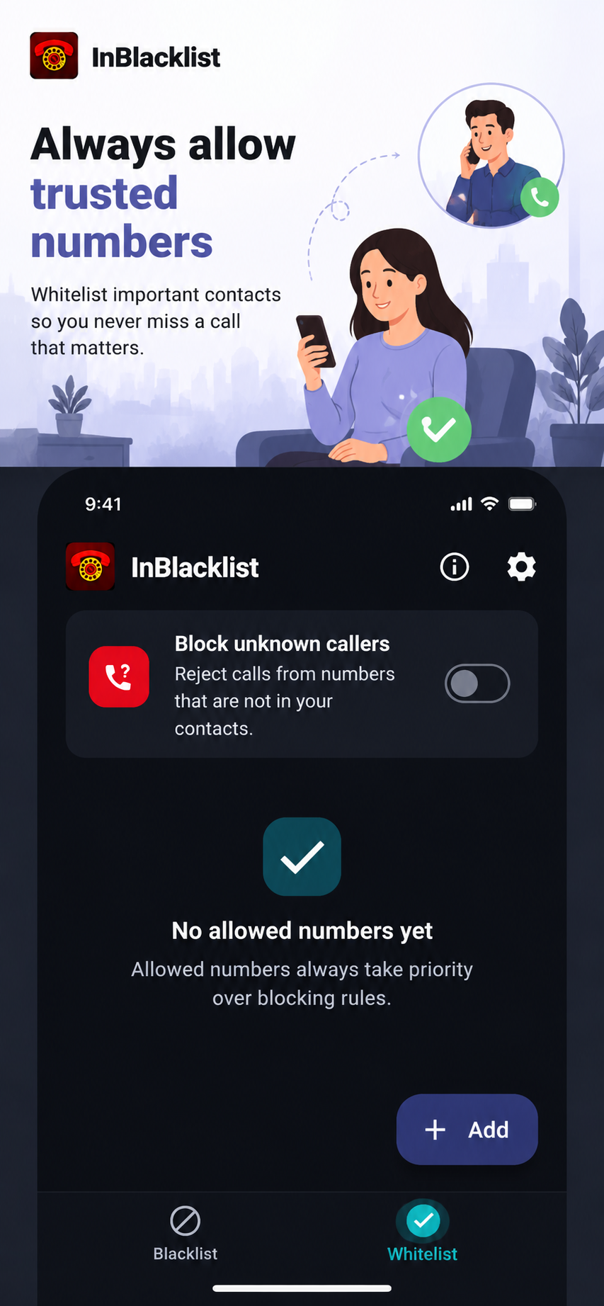 InBlacklist screenshot 4