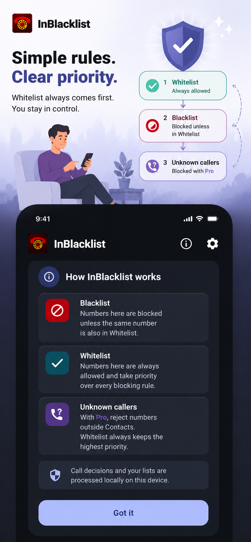 InBlacklist screenshot 5