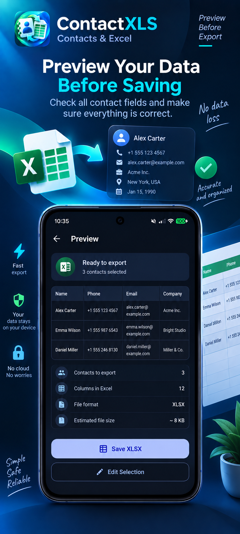 ContactXLS: Contacts & Excel screenshot 3