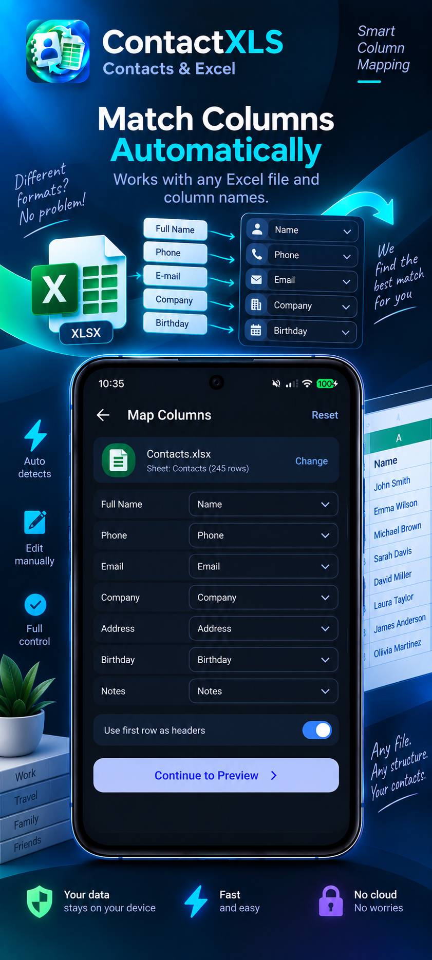 ContactXLS: Contacts & Excel screenshot 6