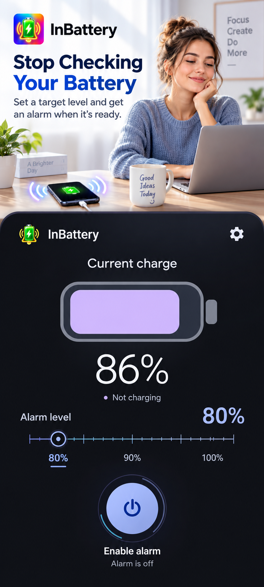 InBattery: Full Charge Alarm screenshot 1
