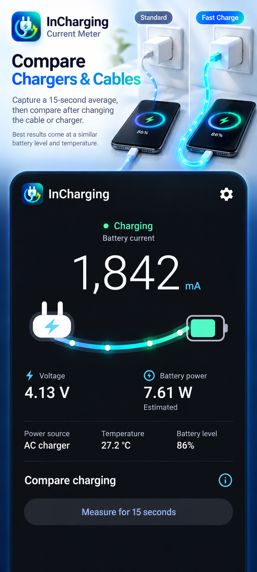 InCharging: Current Meter screenshot 1
