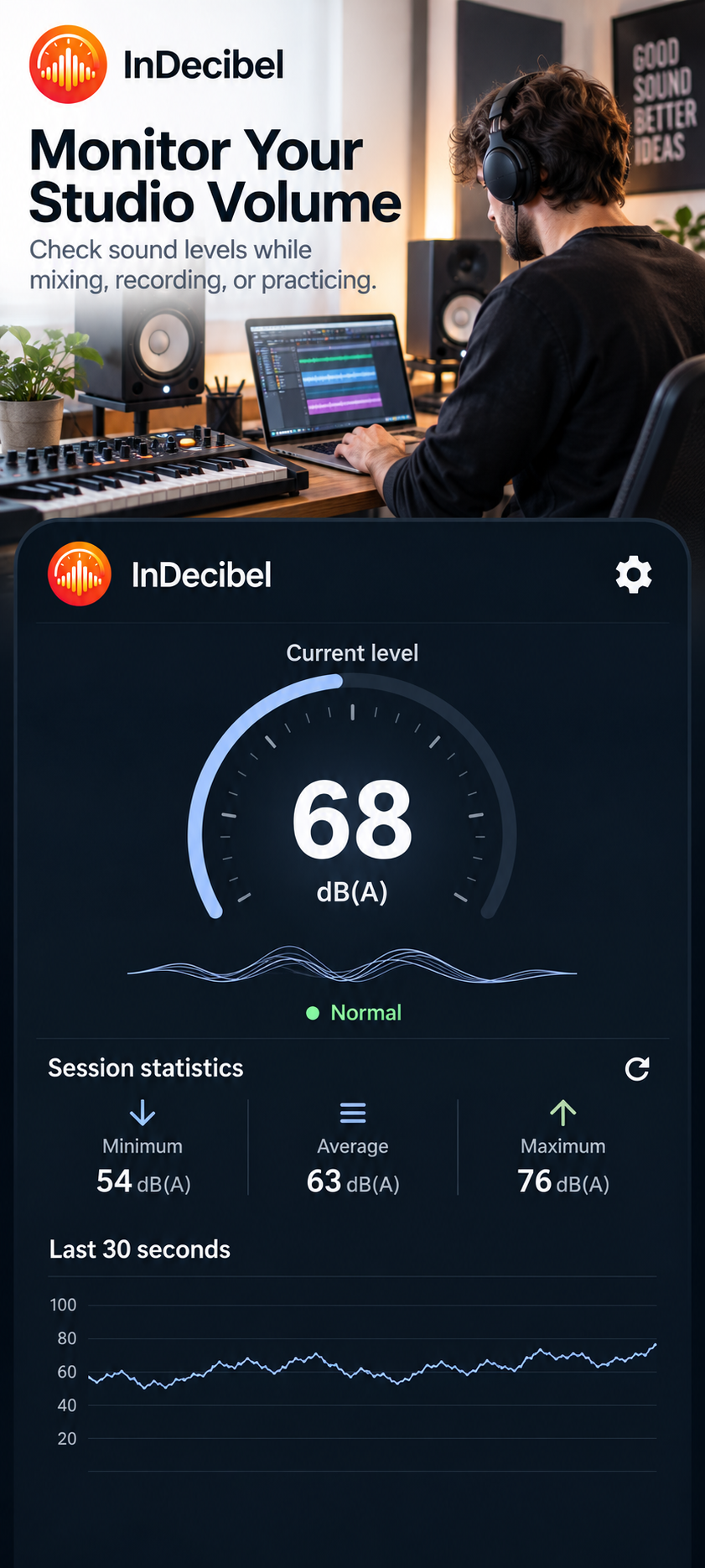 InDecibel: Sound Meter screenshot 2