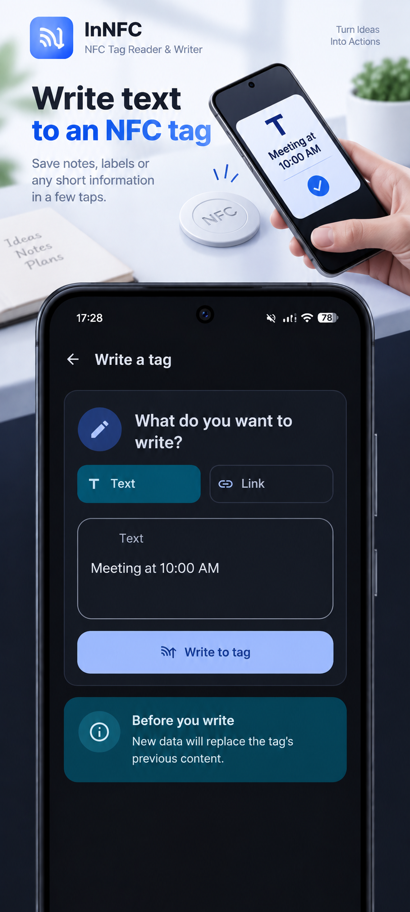 InNFC: NFC Tag Reader & Writer screenshot 4