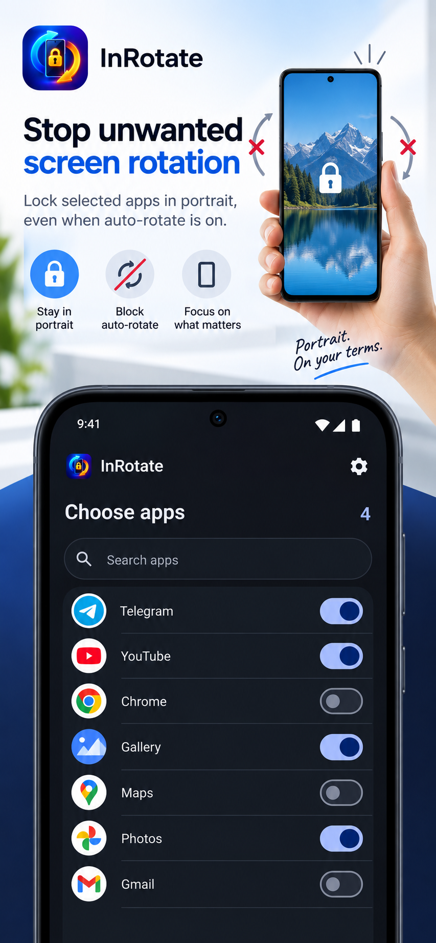 InRotate: Rotation Lock screenshot 1