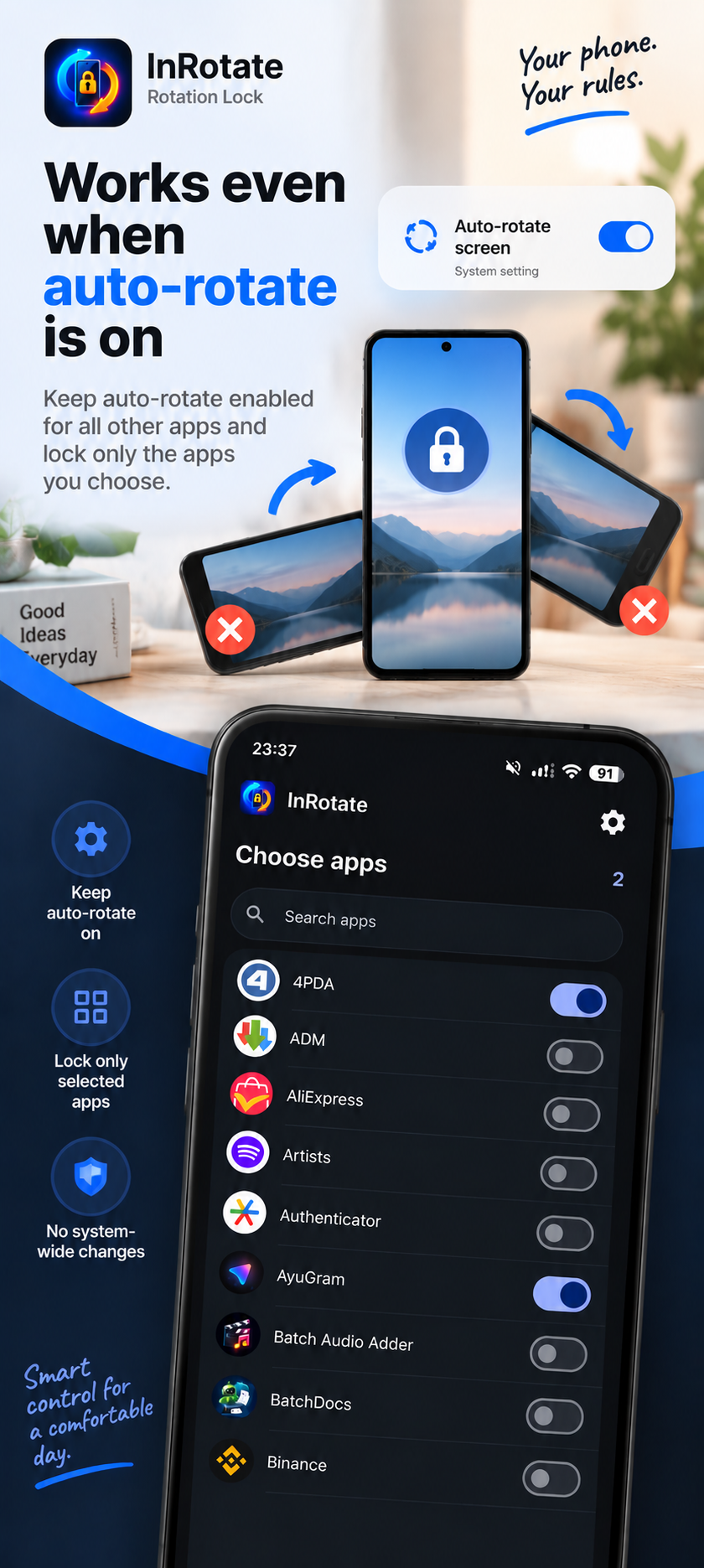 InRotate: Rotation Lock screenshot 4