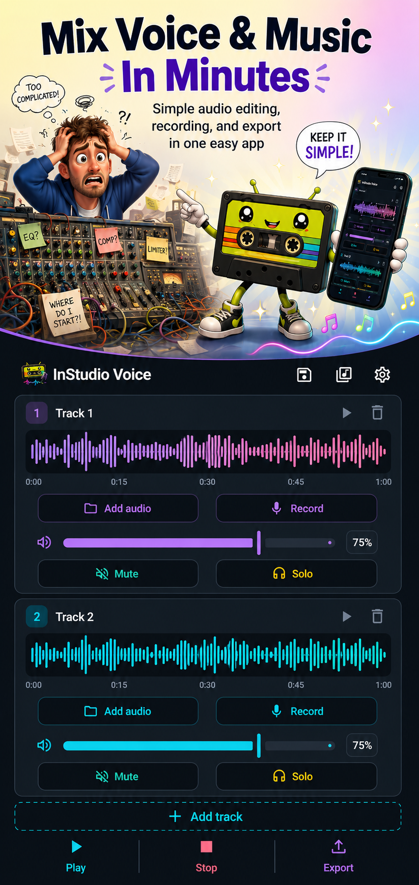 InStudio Voice screenshot 1