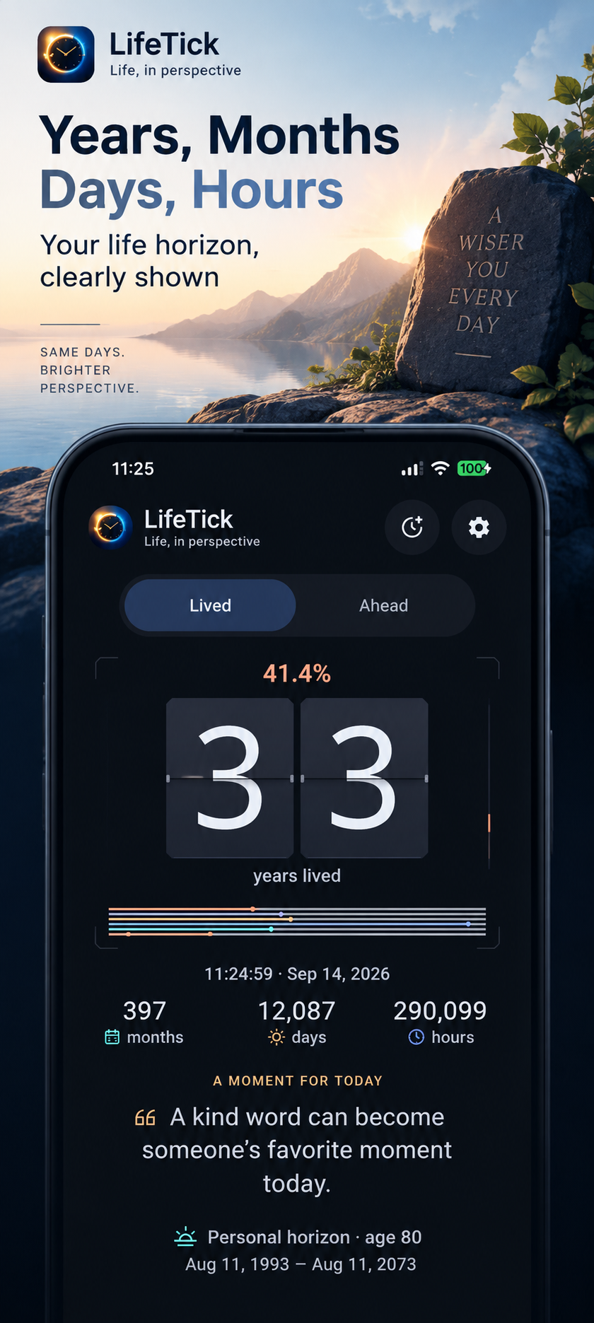 LifeTick: Life Clock screenshot 3