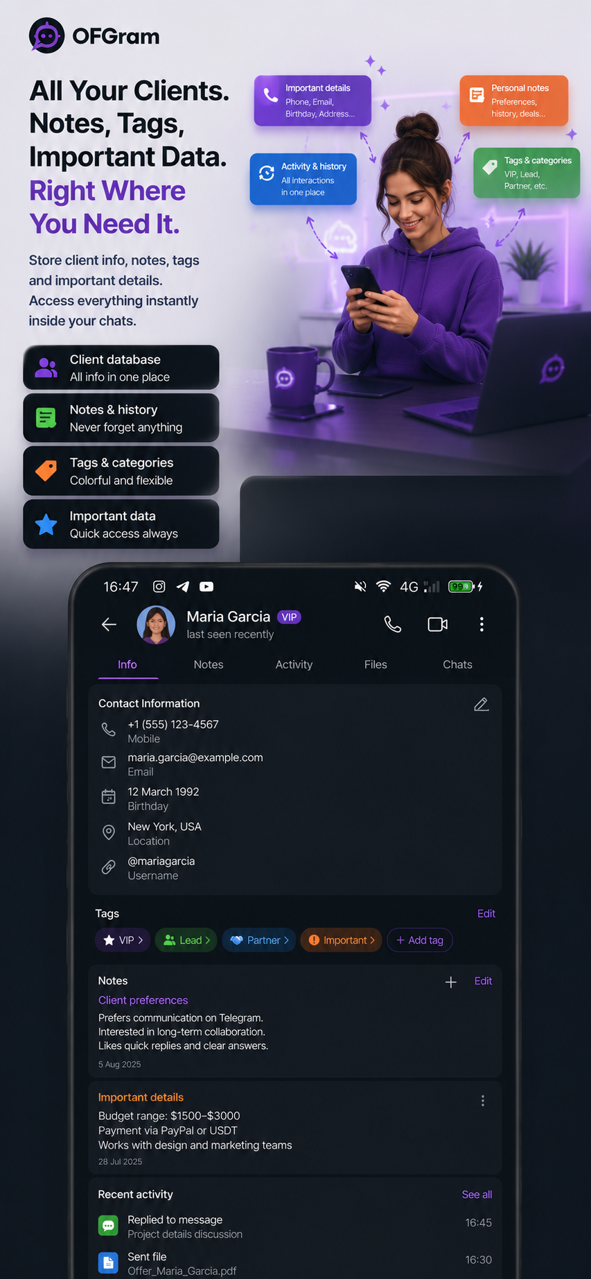 Schermata 3 di OFGram
