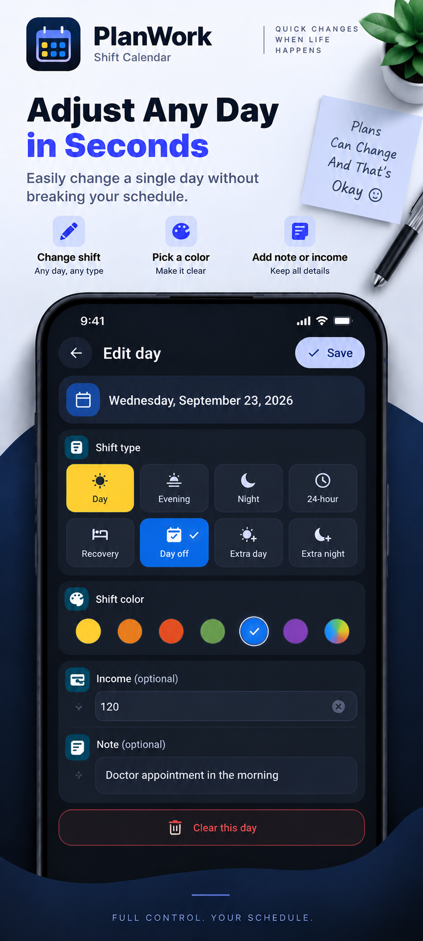PlanWork: Shift Calendar screenshot 7