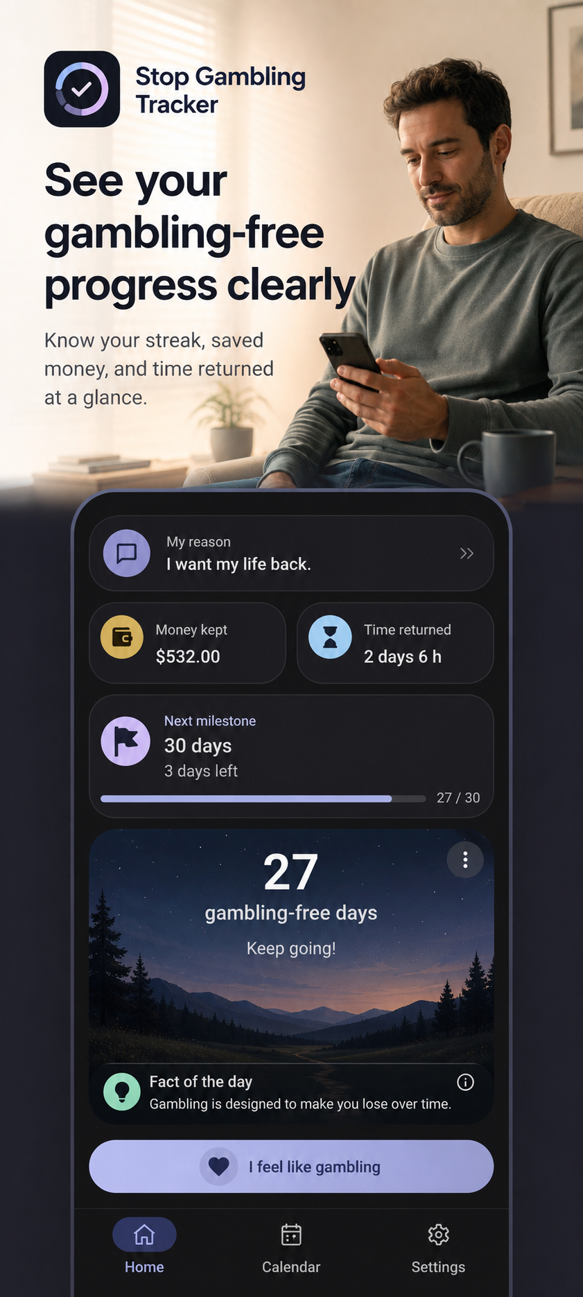 Stop Gambling Tracker screenshot 1