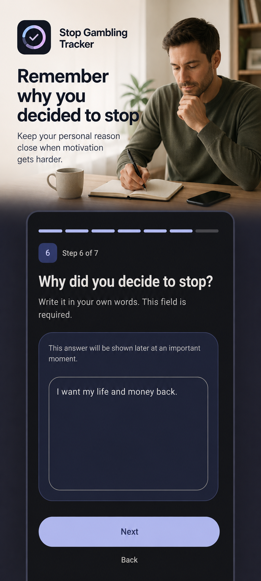 Stop Gambling Tracker screenshot 3