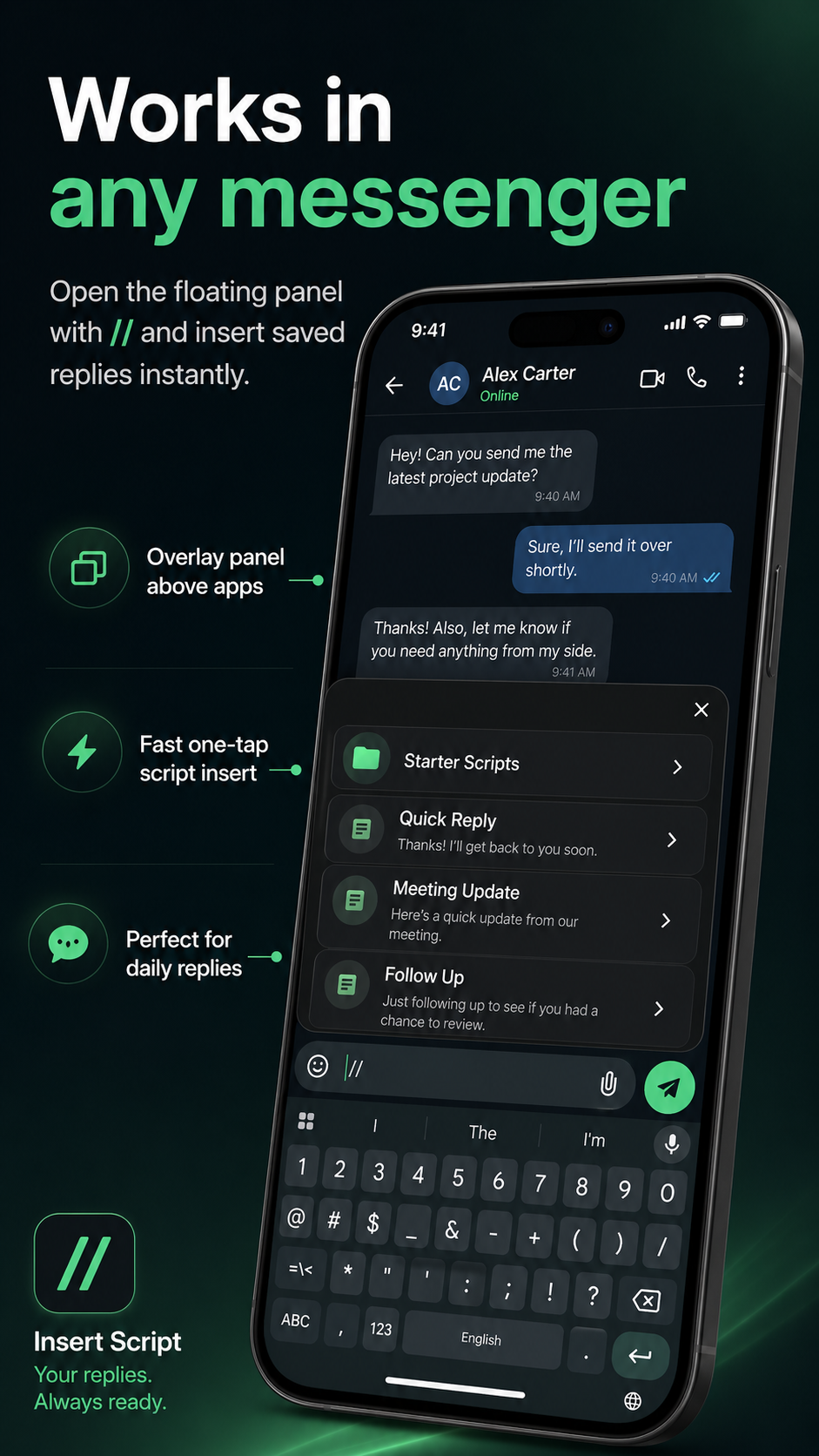 Schermata 1 di Text Panel