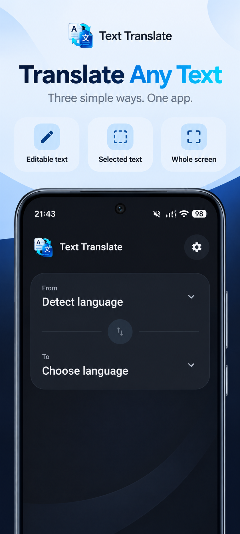 Text Translate: Quick Translate screenshot 1