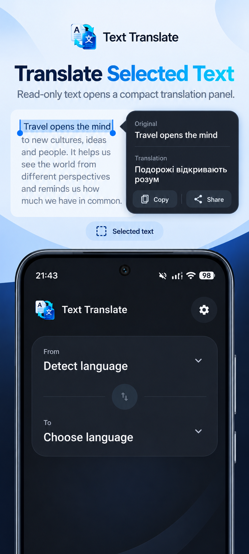 Text Translate: Quick Translate screenshot 3
