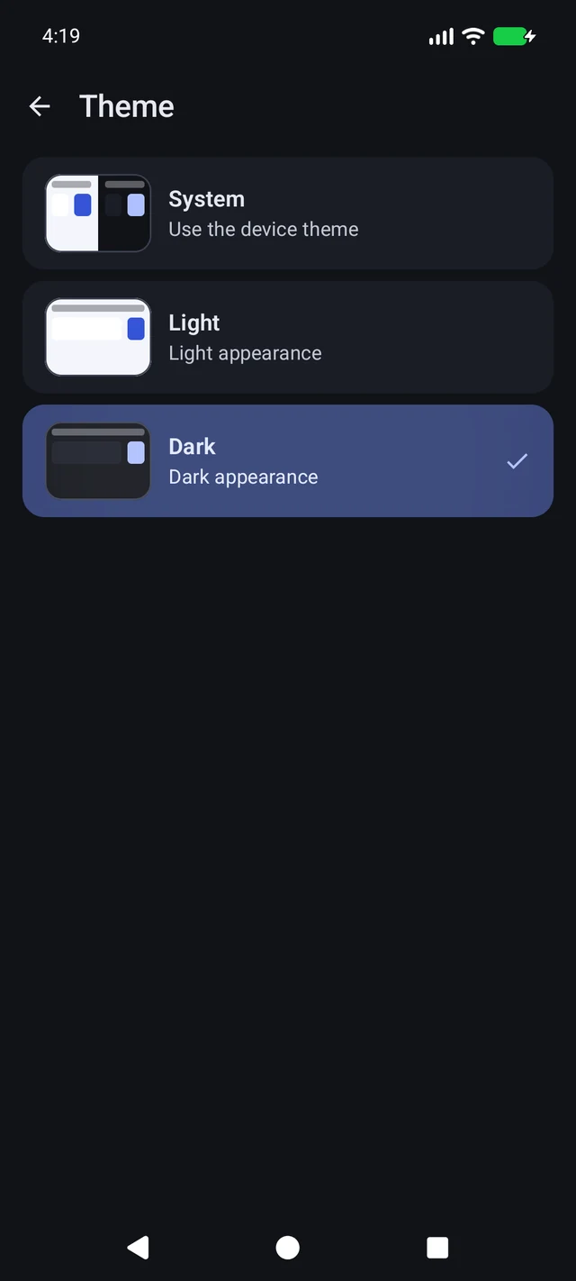 Paid Upfront Template — Dark theme